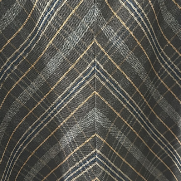 Bandolino Plaid Brown Skirt - Picture 4 of 5